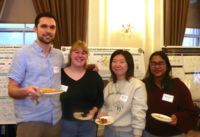 People gathered at grad student event